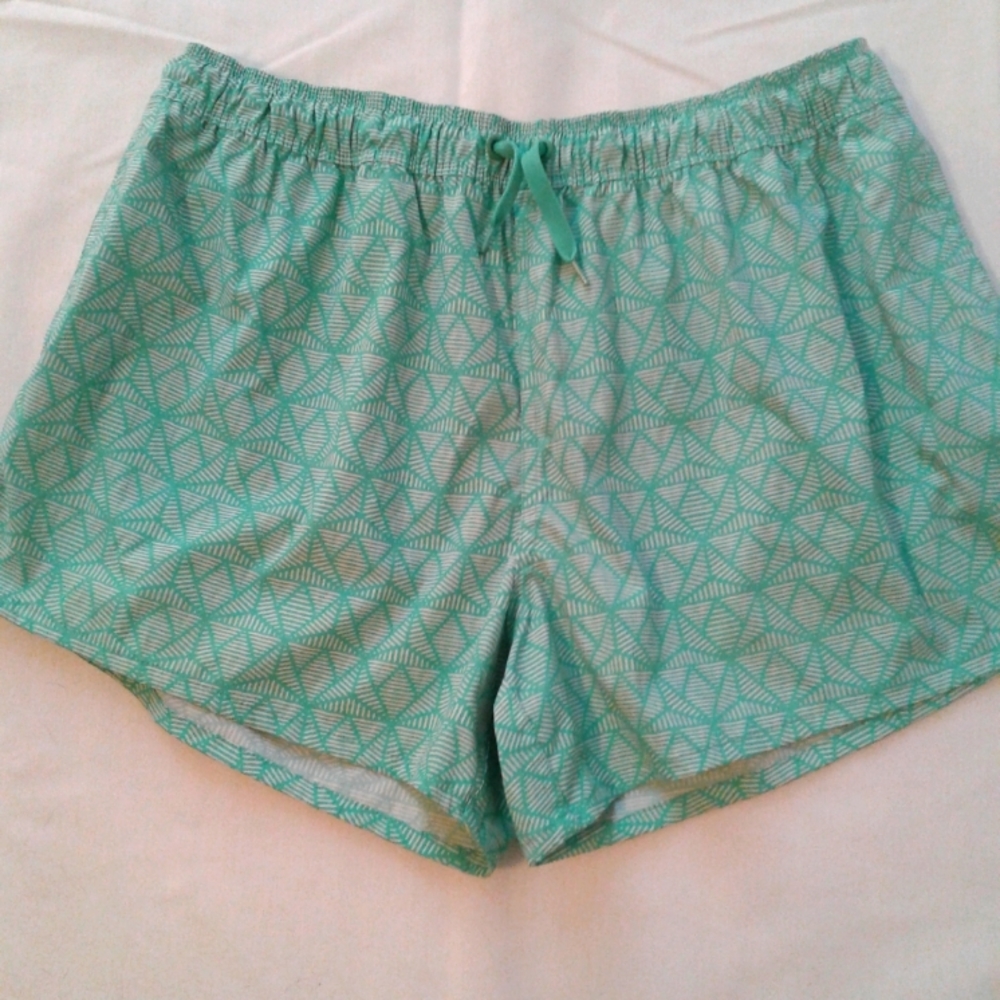 Lauren James green and white shorts